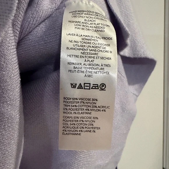 Maeve Anthropologie Lavender Logan Turtleneck Sweater - Picture 5 of 5